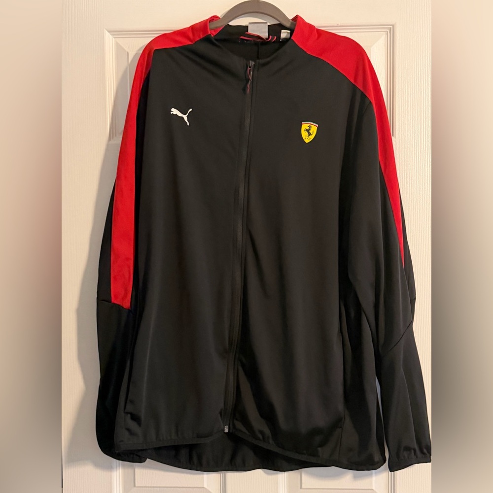 Puma x Ferrari Black and Red Track Jacket